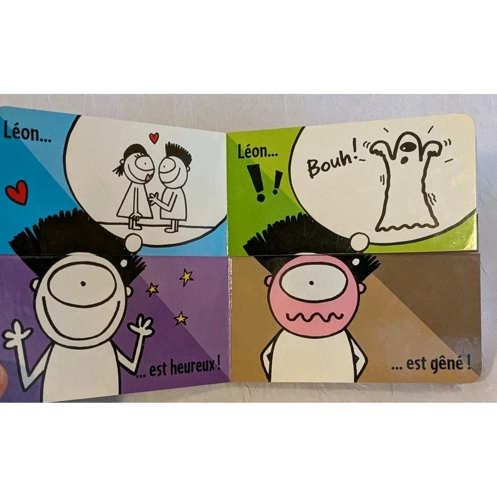 Signed Annie Groovie French Language Board Book Hardcover Les Emotions Kids 2007